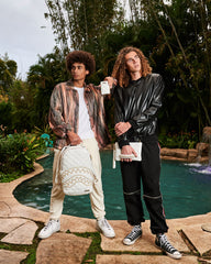 RIVIERA LE BLANC GOLD CHAIN SHARK BACKPACK (DLXV)