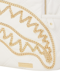 RIVIERA LE BLANC GOLD CHAIN SHARK SAVAGE BACKPACK