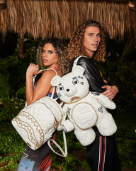 RIVIERA LE BLANC GOLD CHAIN MONEYBEAR TEDDYBEAR BACKPACK